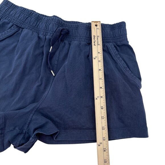 Calia Women's Large Navy Knit Elastic Waist Shorts - Picture 4 of 7